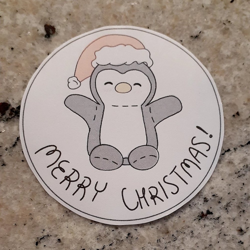 Christmas Penguin Stickers